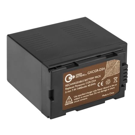 Green Extreme CGA-D54 Lithium-Ion Battery Pack (7.4V 5400mAh)