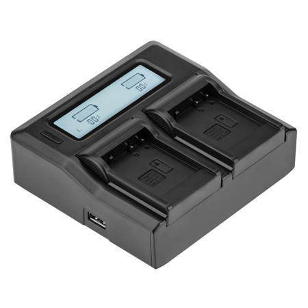 Green Extreme Dual Smart Charger with LCD Screen for Panasonic DMW-BLE9, DMW-BLG10