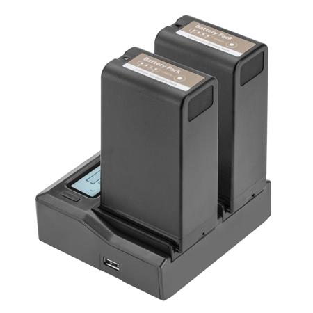 Green Extreme Dual Smart Charger with Screen for Sony BP-U Series