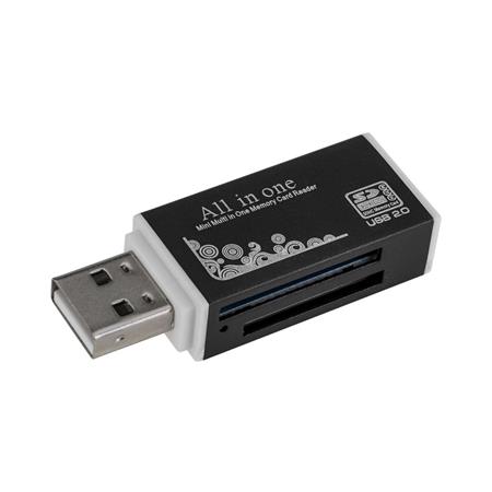 Green Extreme USB 2.0 Multi Card Reader, SD, Mini SD, microSD