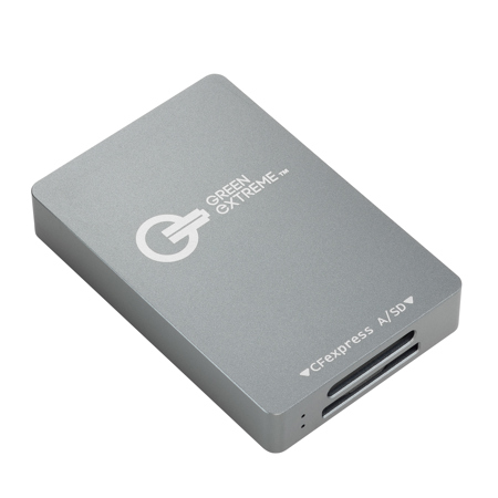 Green Extreme USB-C 3.2 Gen 2 CFexpress Type-A and SD UHS-II Card