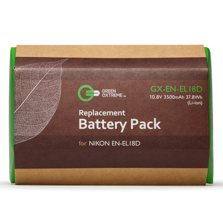 Green Extreme EN-EL18d 10.8V 3350mAh Lithium-Ion Battery Pack for