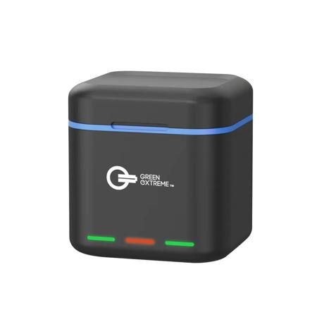 Green Extreme Triple Battery Charger for GoPro Hero 9, 10, 11 & 12 Batteries
