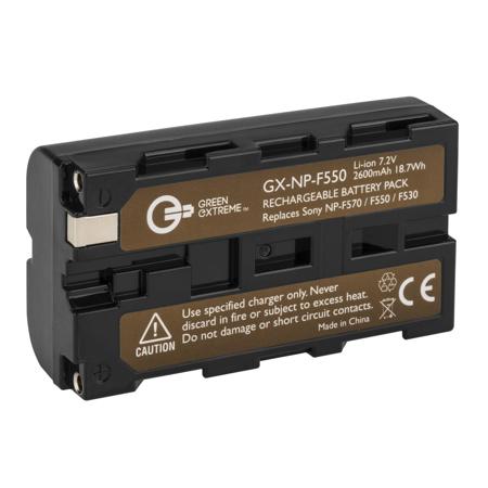 Green Extreme NP-F550 Lithium-Ion Battery Pack (7.2V 2600mAh)