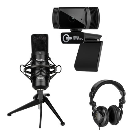 Green Extreme T200 HD Webcam With Video Chat Bundle