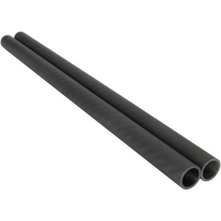 GyroVu 15mm Heavy-Duty 12" Carbon Fiber Rod for Camera Rigs, Pair
