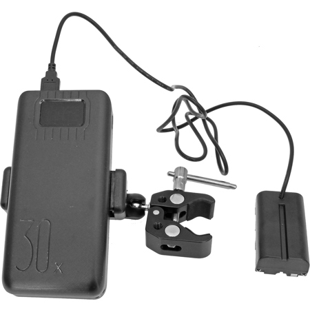 GyroVu Capacity 30,000mAh Power Bank, Clamp Mount, USB to Sony-L Adapter Cable