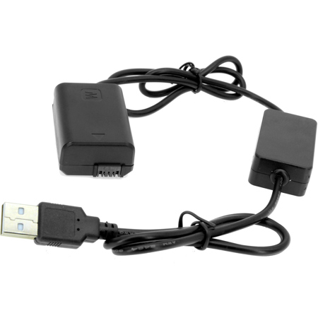 GyroVu 40" USB to Sony a7 (NP-FW50) Intelligent Dummy Battery Adapter Cable
