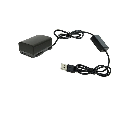 GyroVu 40" USB to Canon BP-828 Dummy Battery Adapter Cable