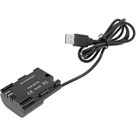 GyroVu 40" USB to Canon LP-E6 Intelligent Dummy Battery Adapter Cable