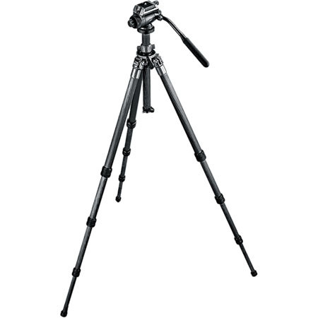 Gitzo GK2500LLVLQR 4-section Carbon Fiber video Tripod w/G2180 Head