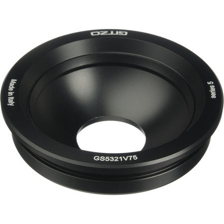 Gitzo GS5321V75 75mm Half Bowl Video Head Adapter