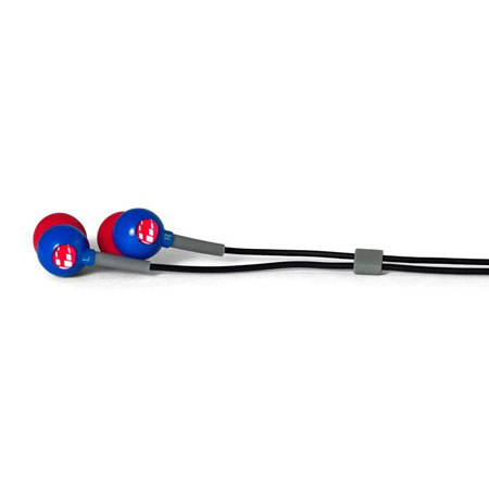 H2O Audio CB1 Flex In-Ear Waterproof Headphones, Red / Blue
