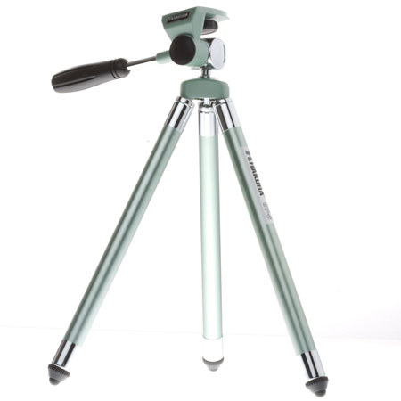Hakuba Compact 8-Sec Tripod w/3-way Panhead, Grn w/Case