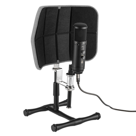 Professional Microphone Isolation Ball with 2-Layered Pop Filter