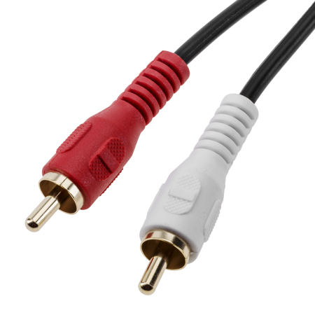 H&A 2 RCA Male to 2 RCA Male Stereo Audio Cable 6'