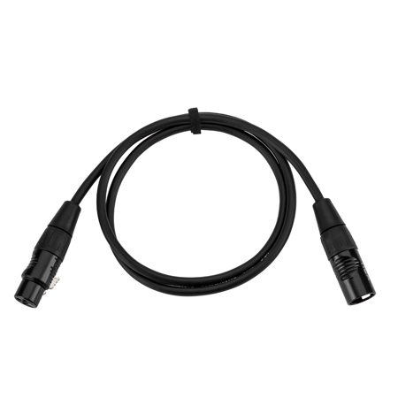 H&A Elite Pro 3' XLR M to XLR F Microphone Cable with Rean by Neutrik Gold Connectors