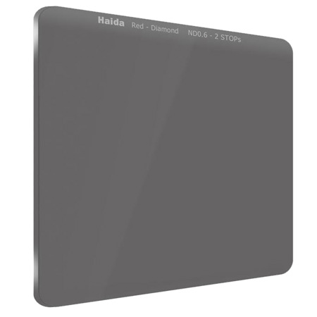 Haida Red-Diamond ND 100x100mm Filter, 0.6/2x Density (2-Stops)
