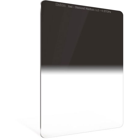 Red-Diamond Medium-Edge Graduated ND 100x150mm Filter, 1.2/16 Density (4-Stops)