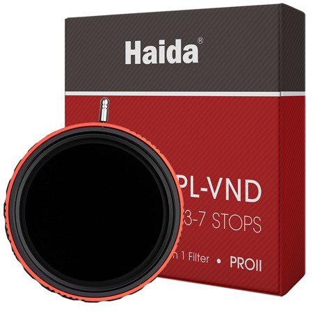 Haida 67mm PROII 0.9-2.1 3-7 Stops Multi-Coated CPL-VND 2-In-1 Filter