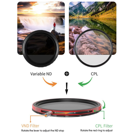 Haida 95mm PROII 0.9-2.1 3-7 Stop Multi-Coated CPL-VND 2-In-1