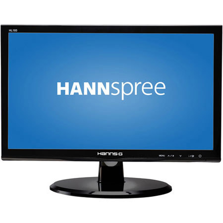 Hannspree HL193ABB 18.5" LED-LCD Widescreen Monitor, 1366x768 Resolution