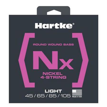 Hartke Nx Premium Nickel Bass Guitar Strings, Light, 45-105 Gauge, 4-String Set
