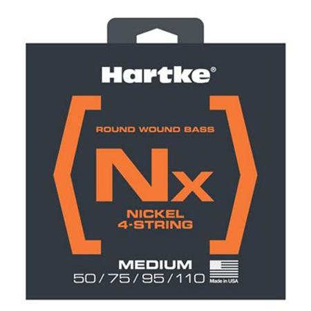 Hartke Nx Premium Nickel Bass Guitar Strings, Light, 50-110 Gauge, 4-String Set