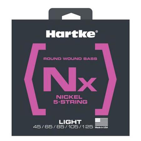 Hartke Nx Premium Nickel Bass Guitar Strings, Light, 45-125 Gauge, 5-String Set
