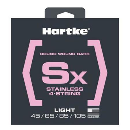 Hartke Sx Premium Stainless Steel Guitar Strings, Light, 45-105 Gauge, 4-String