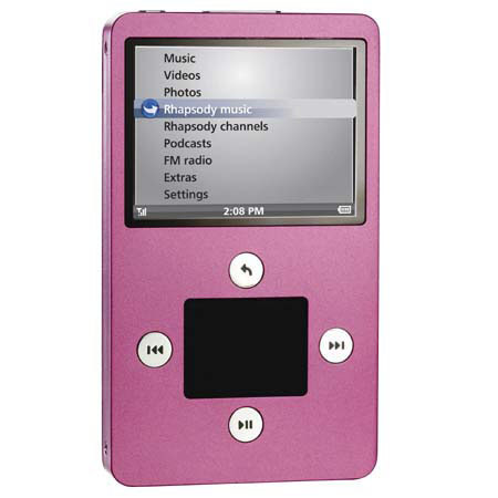 Haier H1A030S 30GB ibiza Rhapsody, Wifi Hard Drive Media Player with 2.5" Diagonal LCD, Pink