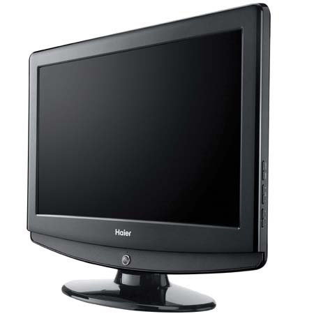 Haier HL19T 19" T-Series HD LCD Television, 1440 x 900 Resolution, HDMI Input, Integrated ATSC/NTSC QAM Tuner, Black