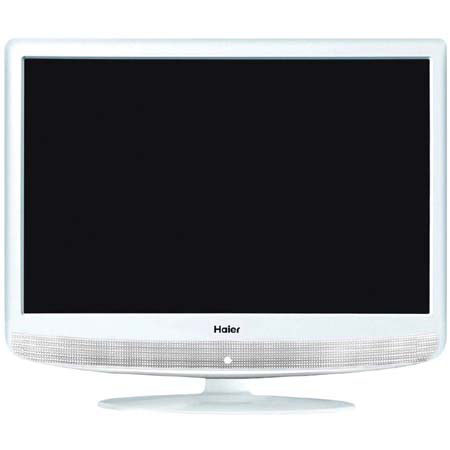 Haier HL22RW 22" HD LCD Television, 1680 x 1050 Resolution, HDMI Input, Integrated ATSC/NTSC QAM Tuner, White