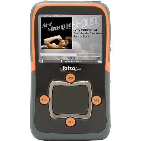 Haier HS1C004OR 4GB Sport ibiza Rhapsody, Wifi Flash Media Player with 2.5" Diagonal LCD, Orange