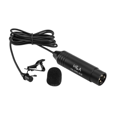 H&A HA-OML-XLR Professional Omni-Directional Lavalier XLR Microphone