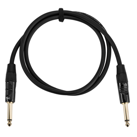 H&A Elite Pro 1/4" Male to 1/4" Male Instrument Cable with Rean Gold Connectors - 3'