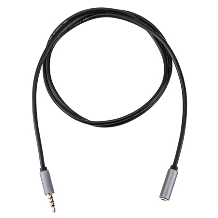 H&A Stereo Mini Male to Stereo Mini Female Headset Extension Cable (Gold Series) 3'