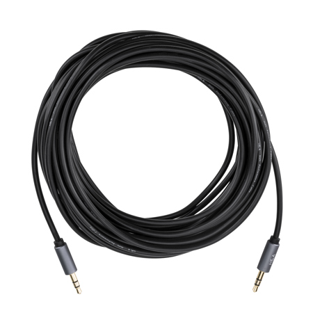 H&A Stereo Mini Male to Stereo Mini Male Auxilary Cable (Gold Series) 25'