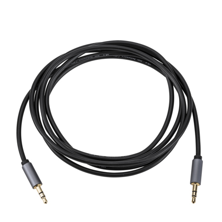 H&A Stereo Mini Male to Stereo Mini Male Auxilary Cable (Gold Series) 6'