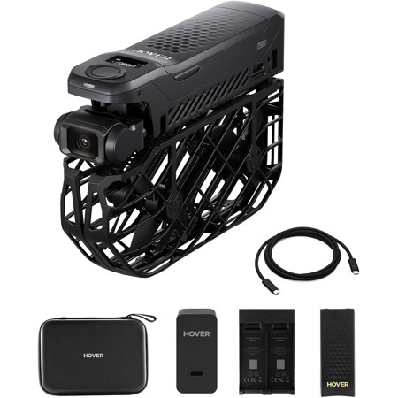 HoverAir X1 PRO 4K Self-Flying Pocket Action Camera Drone Basic Combo, Black