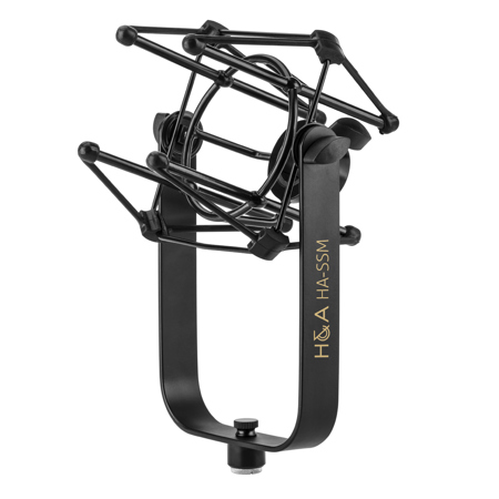 H&A Microphone Suspension Shockmount (Black Matte)