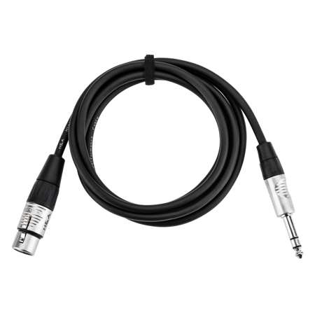 H&A Elite Pro 1/4" TRS M to XLR F Professional Interconnect Cable, 6'