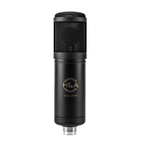 H&A Professional USB Microphone For Podcasting and Studio Recording - 25mm Condenser Capsule, with Stand