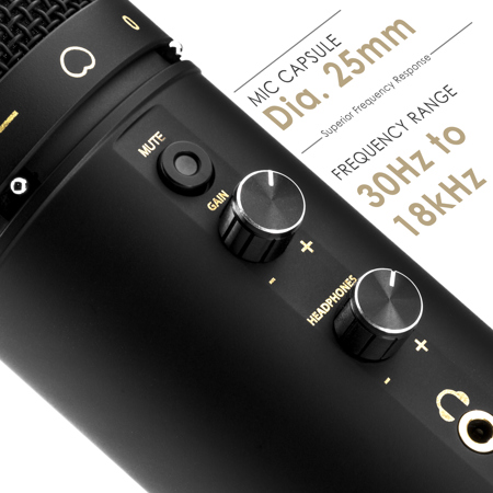 H&A USB Microphone For Podcasting and Studio Recording HA-UPM - Main Image