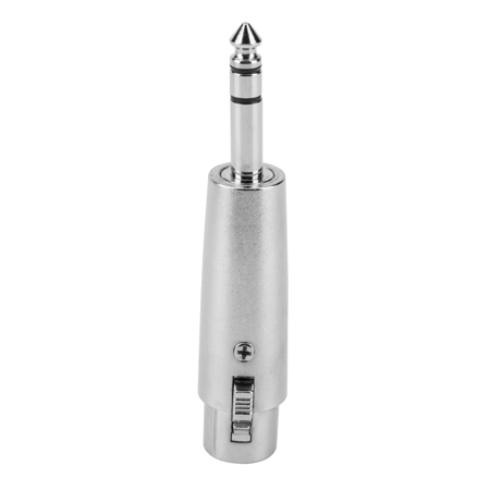 H&A 3-Pin XLR Female to 1/4" TRS Male Barrel Adapter
