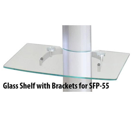 Hamilton CSP-56 Tempered Glass Shelf for Buhl SFP-55 Rolling Flat Panel TV Stand