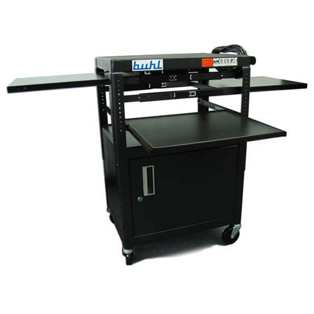 Hamilton Buhl HBFIVE4226E Height Adjustable AV Media Cart with Security Cabinet