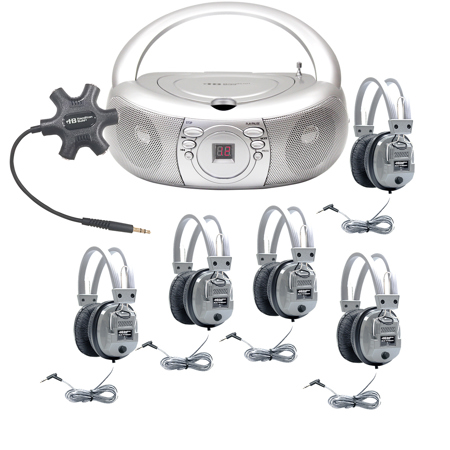 Hamilton Buhl Galaxy Deluxe Listening Center w/5x SC-7V Headphones and MPC-3030