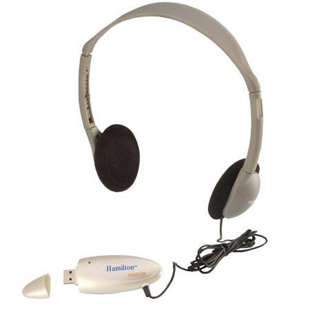 Hamilton Buhl Personal USB Headphones, 170 Ohms Impedance
