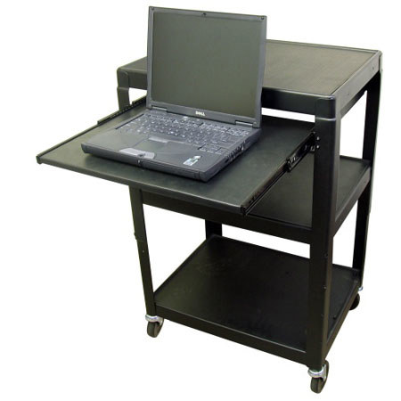 Hamilton Buhl HASHV4226E Steel Cart, Pull Out Laptop Shelf and Electric